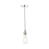 Laura Ashley Flute Suspension Pendant Polished Nickel